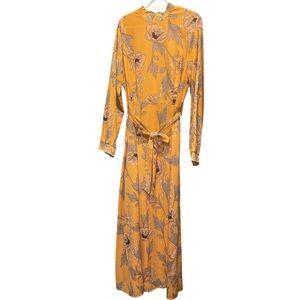 Floral Long Sleeve Maxi Dress